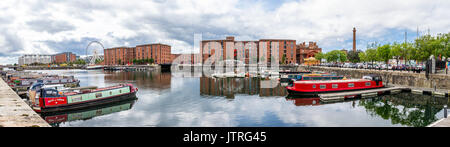 Historische Albert Docks in Liverpool. Stockfoto