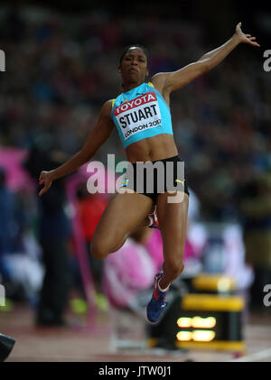 Bianca Stuart Weitsprung Leichtathletik WM 2017 London Stam, London, England, 09. August 2017 Credit: Allstar Bildarchiv/Alamy leben Nachrichten Stockfoto