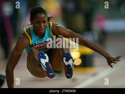 Bianca Stuart Weitsprung Leichtathletik WM 2017 London Stam, London, England, 09. August 2017 Credit: Allstar Bildarchiv/Alamy leben Nachrichten Stockfoto