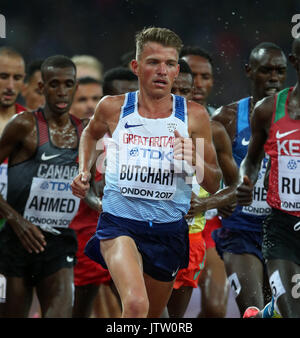 Andrew Butchart 5000 Meter Leichtathletik WM 2017 London Stam, London, England, 09. August 2017 Credit: Allstar Bildarchiv/Alamy leben Nachrichten Stockfoto