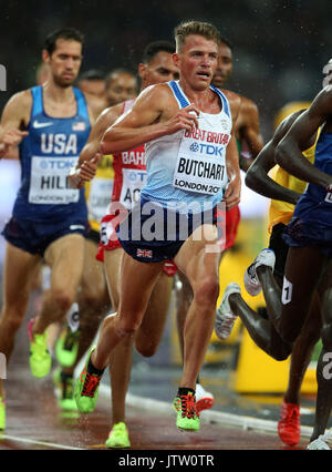 Andrew Butchart 5000 Meter Leichtathletik WM 2017 London Stam, London, England, 09. August 2017 Credit: Allstar Bildarchiv/Alamy leben Nachrichten Stockfoto