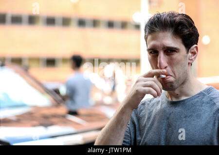 New York, Brasilien. 10 Aug, 2017. Buddy Zwang ist in Nolita auf die Insel Manhattan in New York in den Vereinigten Staaten dieses Donnerstag, 10. Credit: Brasilien Foto Presse/Alamy leben Nachrichten Stockfoto