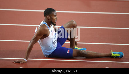 London, Großbritannien. 10 August, 2017. Nathanael Mitchell Blake 200 m Final Leichtathletik WM 2017 London Stam, London, England, 10. August 2017 Credit: Allstar Bildarchiv/Alamy leben Nachrichten Stockfoto