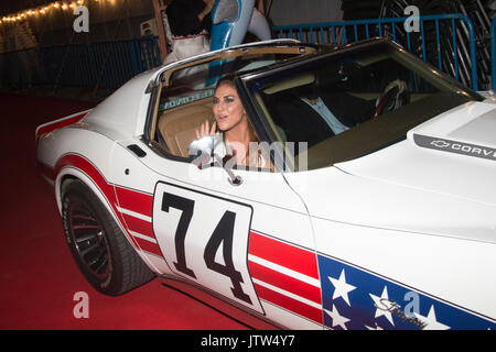 Madrid, Spanien. 10 Aug, 2017. "Cassandra" Cassie Scerbo während der fotoauftrag der Film harknado 5' im Kino in Madrid Madrid 08/08/2017 Credit: Gtres Información más Comuniación auf Linie, S.L./Alamy leben Nachrichten Stockfoto
