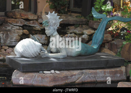 Canyon Road, Kunst Reihe, Santa Fe, New Mexico Stockfoto