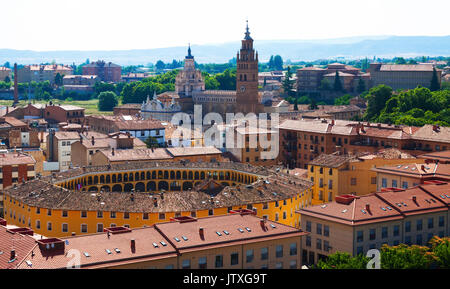 Altstadt von Tarazona in sonniger Tag. Zaragoza, Aragon, Spanien Stockfoto