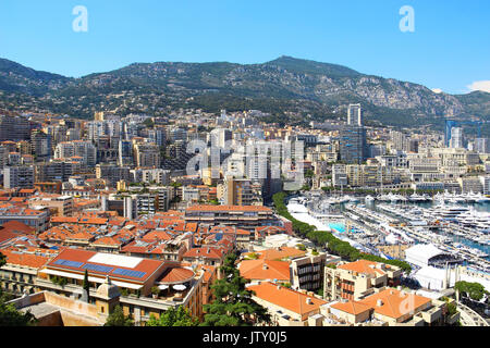 Hercule Hafen und La Condamine in Monaco Stockfoto