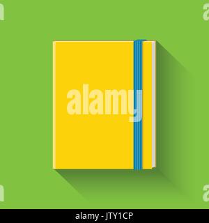 Notebook Symbol. Flachbild-Symbol. Vector Illustration. Stock Vektor