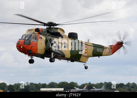 Westland Sikorsky WS-61 Sea King Mk48 Such- und Rettungshubschrauber RS02 Mk48 der belgischen Luftkomponente. Belgische Luftwaffe Stockfoto