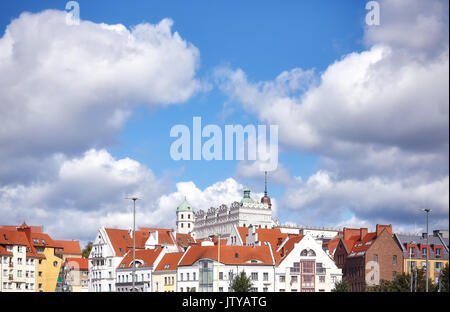 Skyline mit der Pommerschen Herzöge in Stettin, Polen. Stockfoto