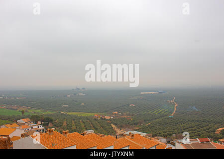Felder. Schöne Aussicht. Landschaft in Andalusien, Spanien. Stockfoto