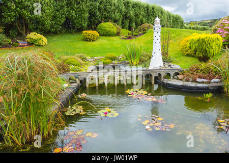 Ballydehos Viadukt eine Szene aus dem Model Railway Village Clonakilty West Cork Irland Stockfoto