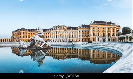 Schönen Schloss Schönbrunn in Wien, Österreich Stockfoto