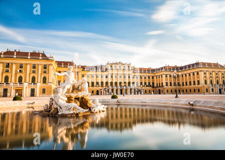 Schönen Schloss Schönbrunn in Wien, Österreich Stockfoto