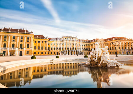 Schönen Schloss Schönbrunn in Wien, Österreich Stockfoto