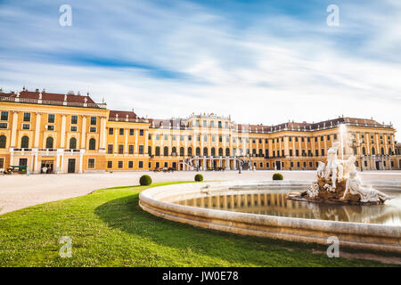 Schönen Schloss Schönbrunn in Wien, Österreich Stockfoto