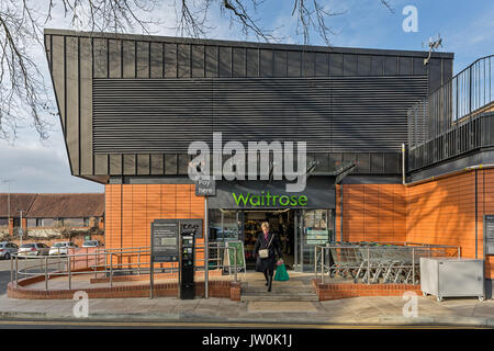 Waitrose Store in Leatherhead, Surrey. Stockfoto