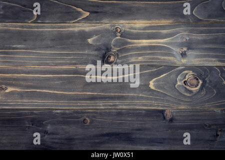 Altes holz schwarze Textur und Hintergrund mit Platz Stockfoto