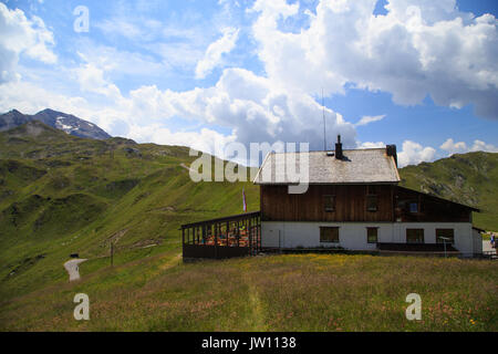 Blick von der Pfannk pfl in der Nähe von Tux im Zillertal Stockfoto