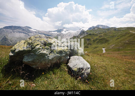 Blick von der Pfannk pfl in der Nähe von Tux im Zillertal Stockfoto