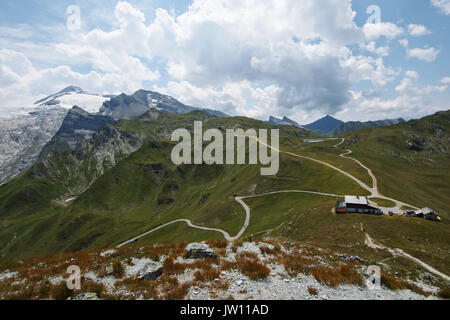 Blick von der Pfannk pfl in der Nähe von Tux im Zillertal Stockfoto