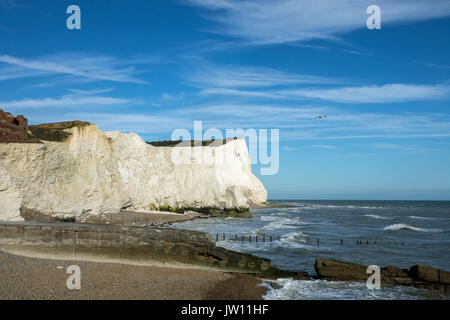 Anzeigen von Splash Point und Seaford Kopf von Seaford, East Sussex. Stockfoto