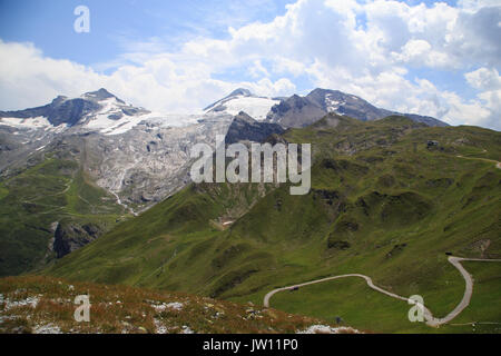 Blick von der Pfannk pfl in der Nähe von Tux im Zillertal Stockfoto