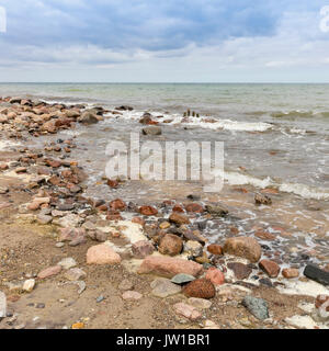 Wellen an der Ostsee, Mecklenburg-Vorpommern, Deutschland, Europa Stockfoto