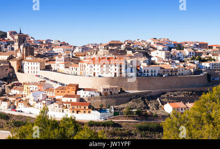 Blick auf Chinchilla de Monte-Aragon. Provinz Albacete, Spanien Stockfoto