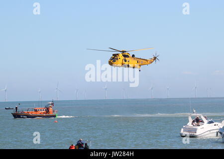 Air Sea Rescue in Llandudno an der Promenade Stockfoto