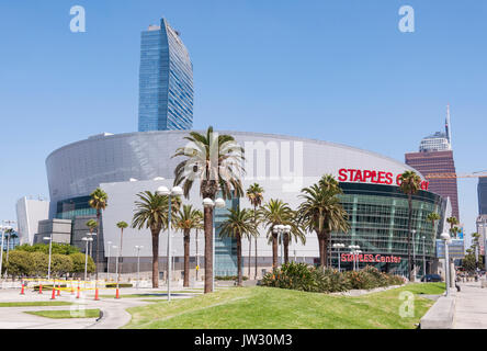 03. September 2016. Los Angeles - die Vereinigten Staaten von Amerika. Berühmte Staples Center ist ein multifunktionales Stadion in der Innenstadt von Los Angeles.
