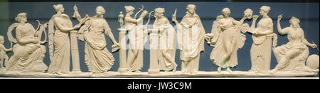 Neun Musen, zurückzuführen auf John flaxman, Jr Wedgwood & Bentley, 1778 1780 Brooklyn Museum DSC 08966 Stockfoto