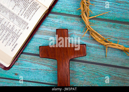 Symbole des Christentums Stockfoto