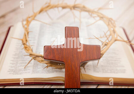 Symbole des Christentums Stockfoto