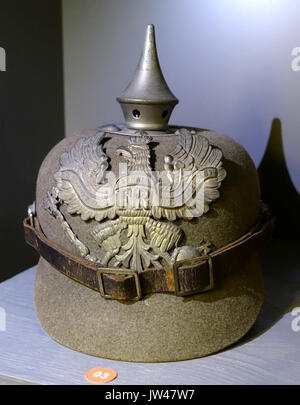 Pickelhaube aus Filz, Deutschland, 1916 AD oder vor braunschweigisches Landesmuseum DSC 04692 Stockfoto