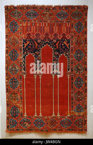 Teppich, Türkei, Ushak, Osmanisches Reich, 18. Jahrhundert AD, Wool Textile Museum, der George Washington University DSC 09623 Stockfoto