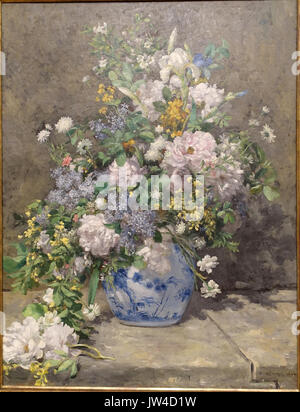 Spring Bouquet von Pierre Auguste Renoir, 1866, Öl auf Leinwand Fogg Art Museum, Harvard University DSC 01224 Stockfoto