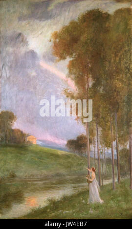 Paisatge amb figura Joan brull ich Vinyoles (1863 1912) 0 Stockfoto