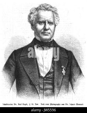 Johann Karl Christoph Vogel (IZ 39 1862 S 404 n Foto v Schmid Monnard) Stockfoto