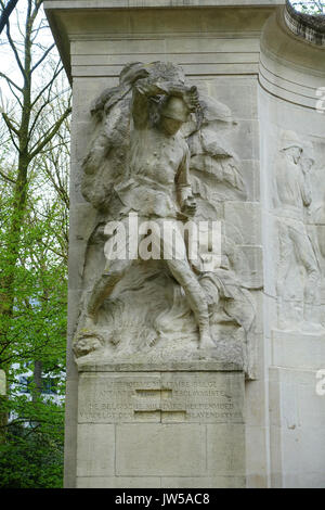 Monument Aux pionniers Belges au Congo Cinquantenaire Brüssel, Belgien DSC 08455 Stockfoto
