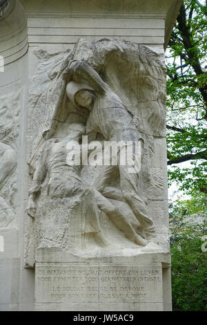 Monument Aux pionniers Belges au Congo Cinquantenaire Brüssel, Belgien DSC 08457 Stockfoto