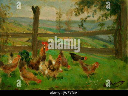 Giovanni Rava Senza titolo cm 15 x 21 Olio su cartone Stockfoto