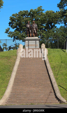 Goethe Schiller Denkmal Syrakus Ansatz Stockfoto
