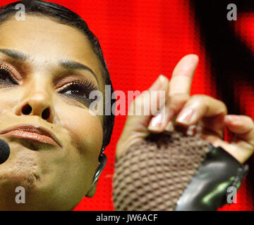 Janet Jackson Durchführen ihrer ersten Show ihrer Enge und persönliche Tour im Borgata in Atlantic City, NJ am 26. März 2011 © Star Shooter / MediaPunchInc Stockfoto