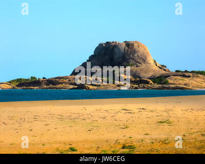 Elephant Rock in Yala National Park Sri Lanka Stockfoto