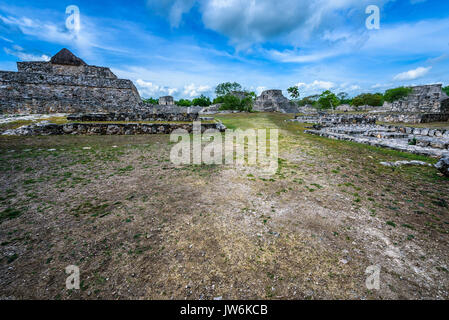 Maya archäologische Stätte von Mayapan, Yucatan (Mexiko) Stockfoto