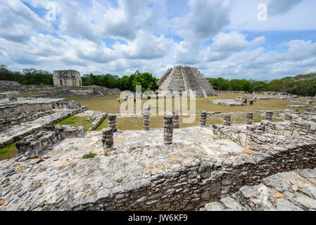 Maya archäologische Stätte von Mayapan, Yucatan (Mexiko) Stockfoto