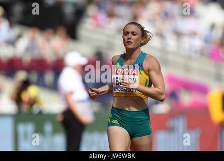 London, Großbritannien. 11 Aug, 2017. Sally PEARSON (AUS) in den Frauen 100m Hürden heizt. IAAF Leichtathletik WM. London Olympiastadion. Queen Elizabeth Olympic Park. Stratford. London. UK. 11.08.2017. Credit: Sport in Bildern/Alamy leben Nachrichten Stockfoto