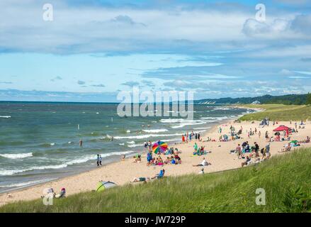 Juli 14, 2017 - Saugatuck, MI, USA - ovale Strand in Saugatuck, Michigan ist ein Ort. (Bild: © Alexis Simpson über ZUMA Draht) Stockfoto