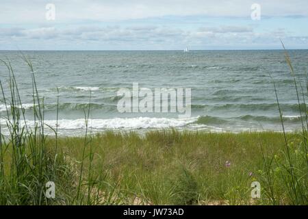 Saugatuck, MI, USA. 14. Juli 2017. OVAL STRAND in Saugatuck, Michigan ist ein Ort. Credit: Alexis Simpson/ZUMA Draht/Alamy leben Nachrichten Stockfoto